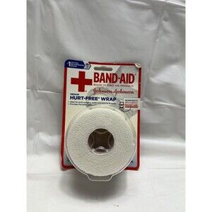 BAND-AID Brand Hurt-Free Wrap Cushioned Flexibility & Painless Removal. Sealed!